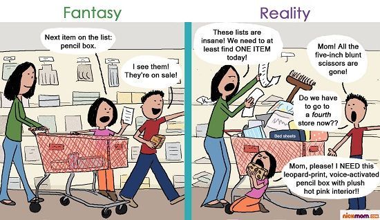 Back To School Shopping Comic by NickMom.com