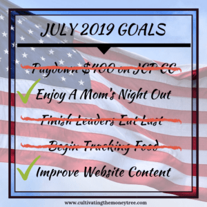 July Financial Progress Report Goals