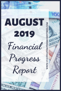 August 2019 Financial Progress Report Pin