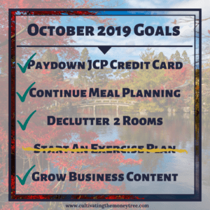 October Financial Progress