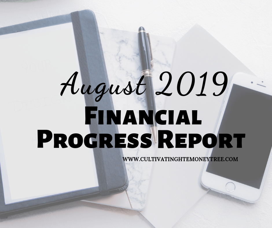 August 2019 Financial Progress Report Cover Image